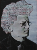 Fendry Ekel, Leon Trotsky, 2012, Oil and Acrylic on canvas,  135 x 100 cm | 53.15 x 39.37 in 
