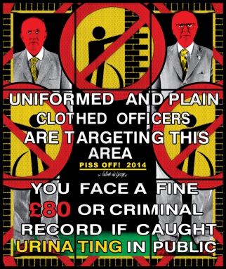 Gilbert & George, PISS OFF !, From: Utopian Pictures, 2014, 9 panels  226 × 191 cm, GILB0152 