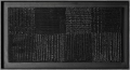 Heinz Mack, Schwarzes Lichtrelief (Black Relief), 1959, Resin on wood (in artist frame with plexi screen), 67 x 125 x 7 cm | 26.38 x 49.21 x 2.76 in, # MACK0059 